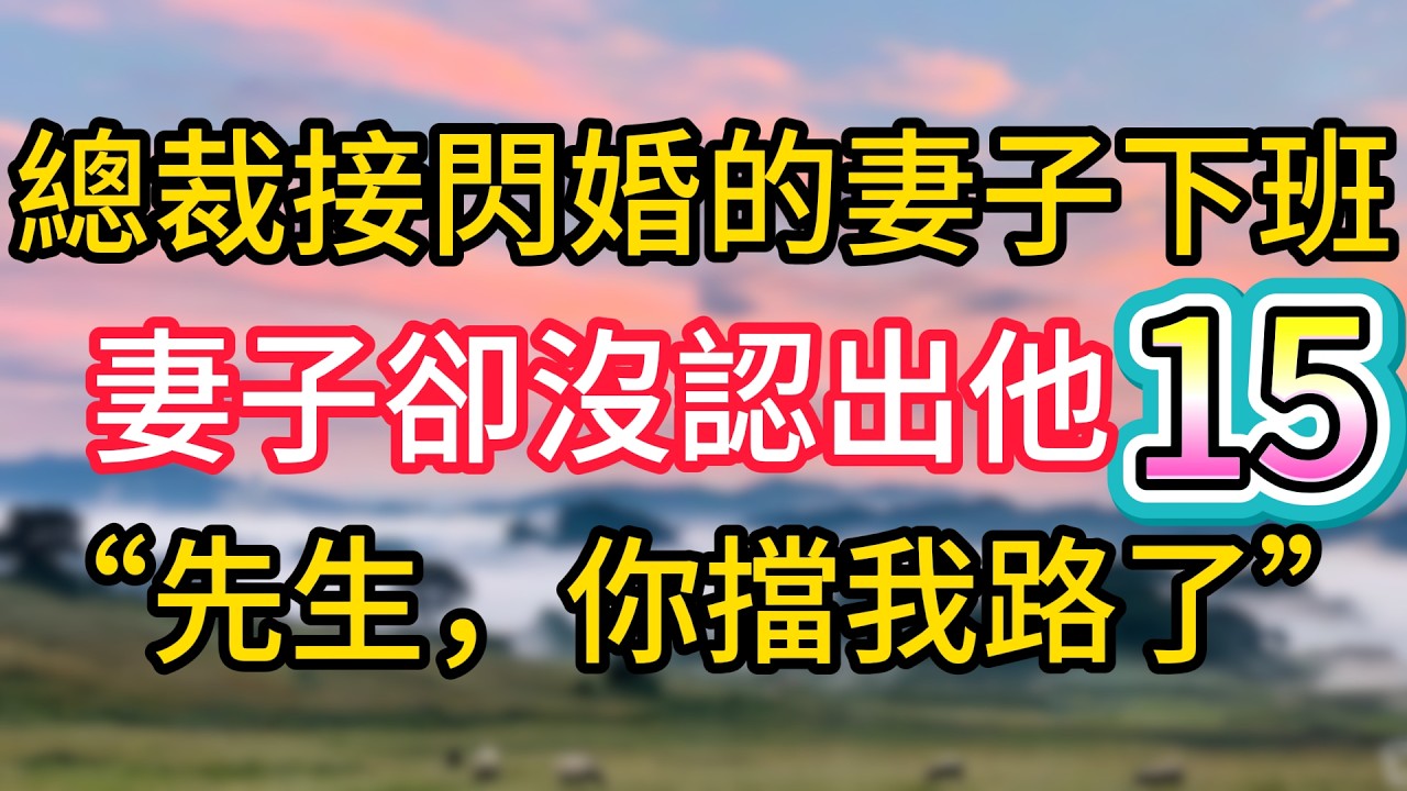 第十五集：總裁接閃婚的妻子下班，妻子卻沒認出他，&ldquo;先生，你擋我路了&rdquo;#故事#言情小說#一口氣看完#爽文