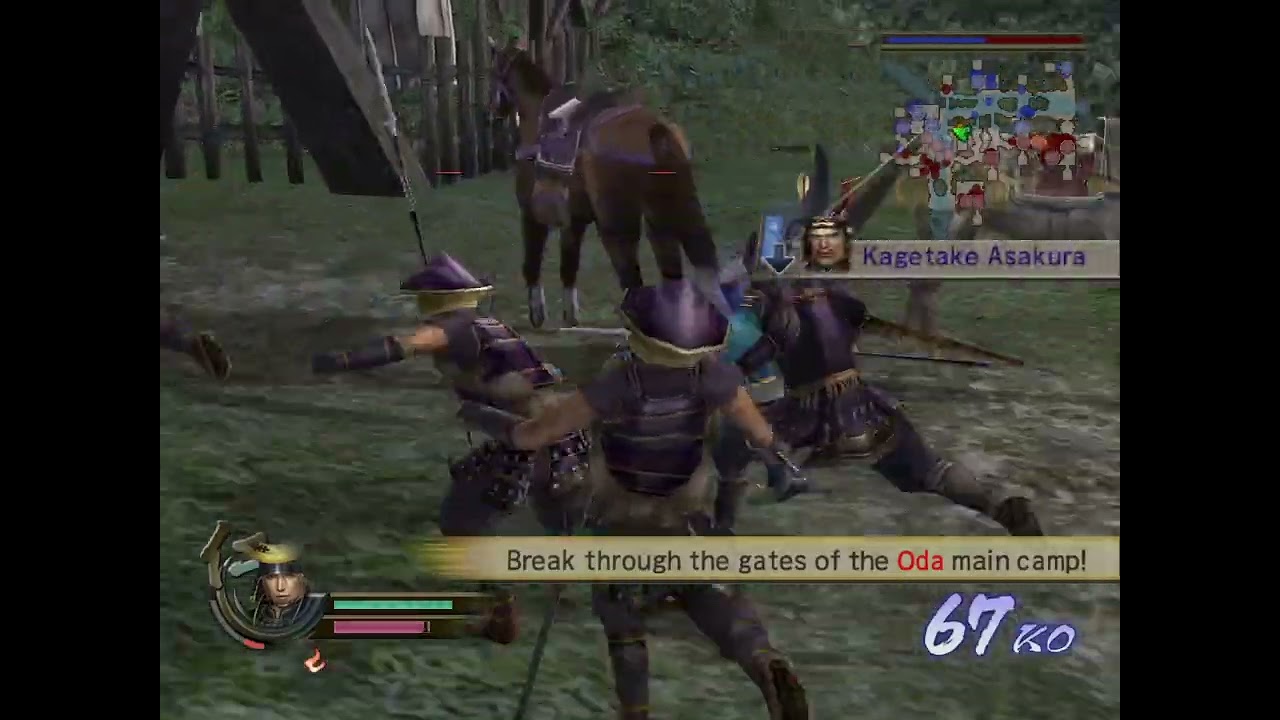 (Nagamasa's Tale) Battle of Anegawa - Easy Story Mode | Samurai Warriors 2 Gameplay