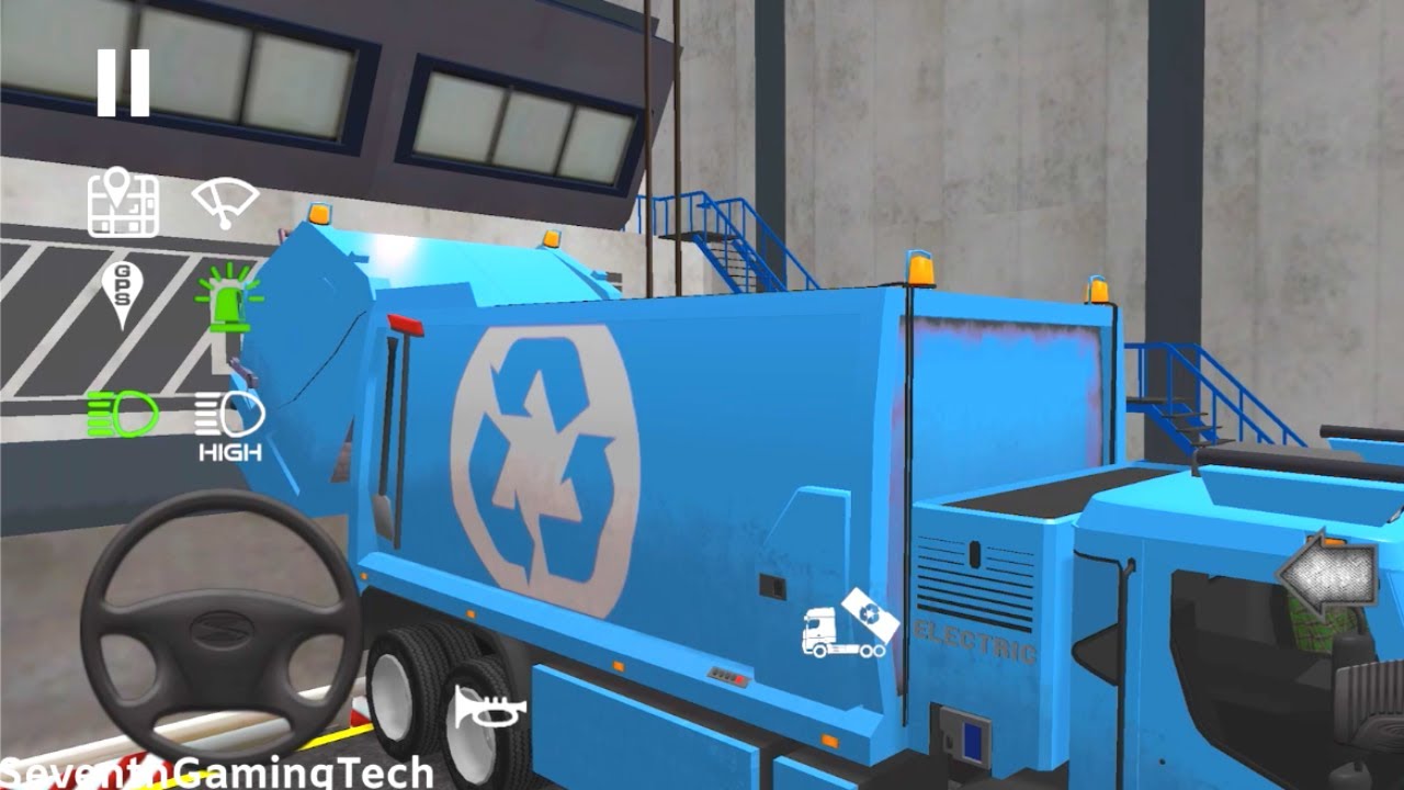 MARS VA Light Blue Team Trash Truck 🚛♻️ 🚛♻️ 🚛Garbage Truck Simulator Gameplay (Android, iOS) FHD