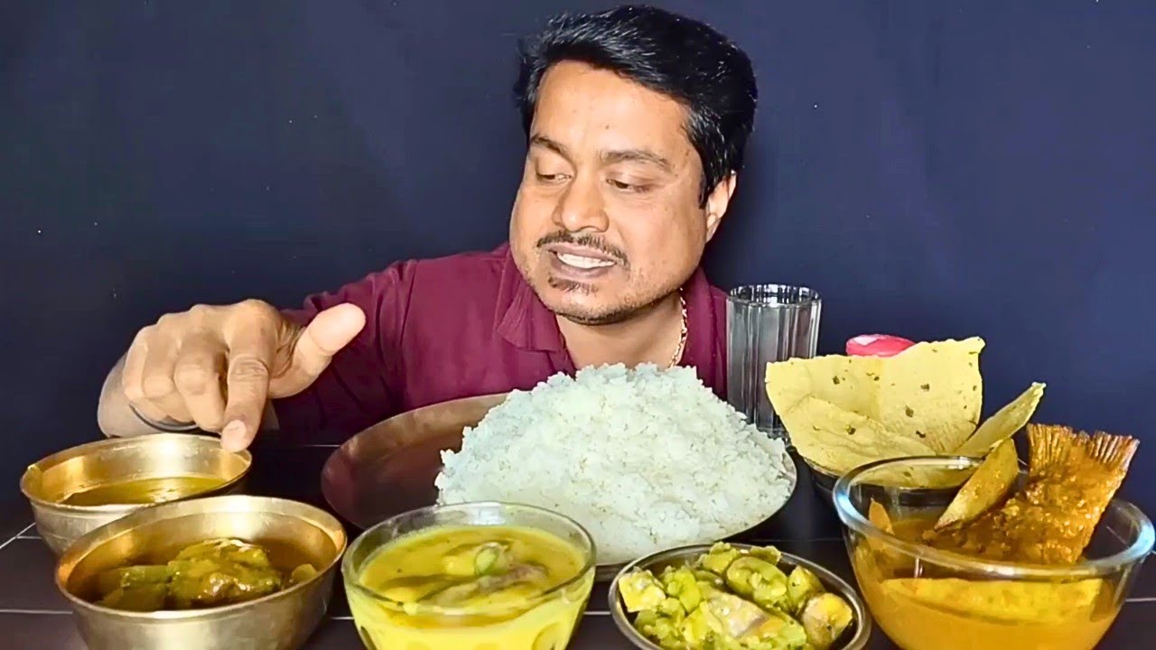 🐟Katla Mach Alur Jhol🥔, Shukto🤤, Rui Mach Laor Torkari🐟, Kadi😋 Big Bites🍽️ Food Vlog🍴 Asmr Mukbang
