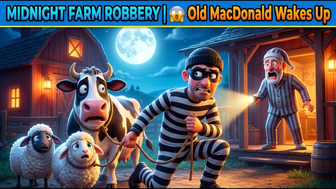 😱 Midnight Farm Robbery | Old MacDonald Wakes Up