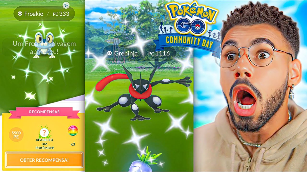 *SHINY* GRENINJA QUEBRAMOS O EVENTO NO ÚLTIMO SEGUNDO… 🤯😍😱 #pokemongo #greninja