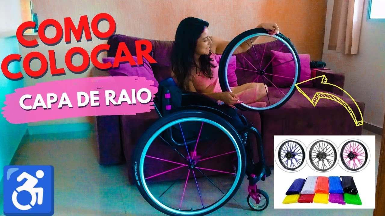 Como colocar Capa de Raio na cadeira de rodas | #cadeirante #lesaomedular #façavocêmesmo #dicas