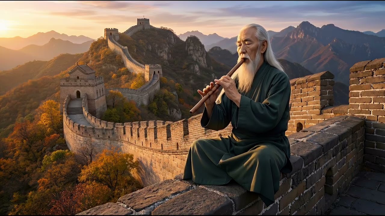Slow Meditative Flute Music for Deep Relaxation, Focus and Peaceful Sleep | Calm Ambient Sound