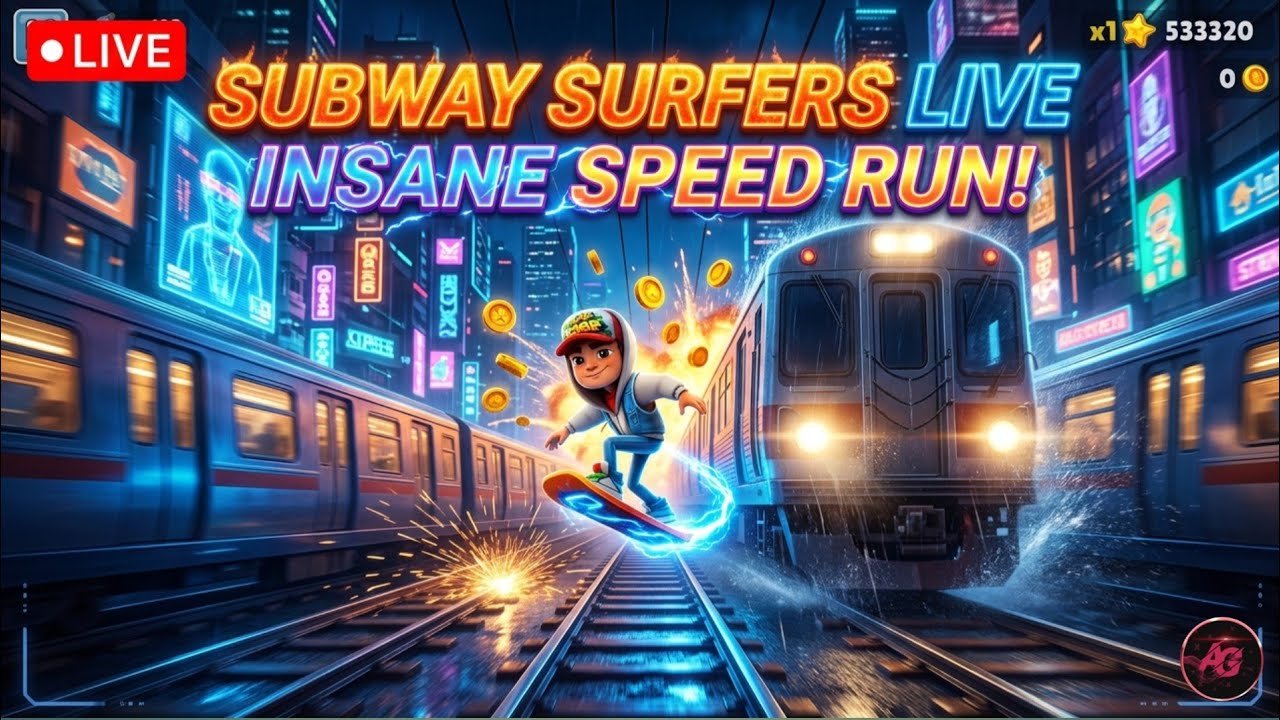 🔴 LIVE 🔥 Subway Surfers High Score Challenge 😱 Unlimited Run | India Noob to Pro Gameplay #livenow