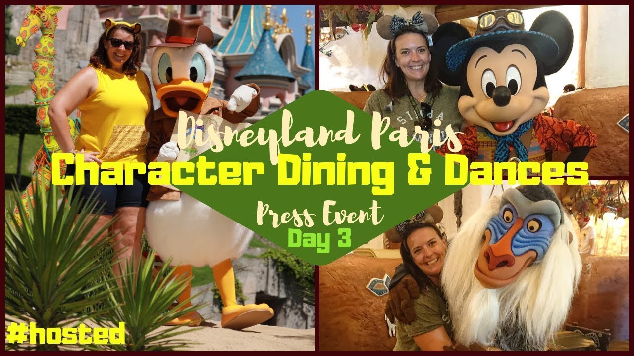 Disneyland Paris Vlogs 2019 | Character Dining with Mickey Mouse & Rafiki Press Event | KrispySmore