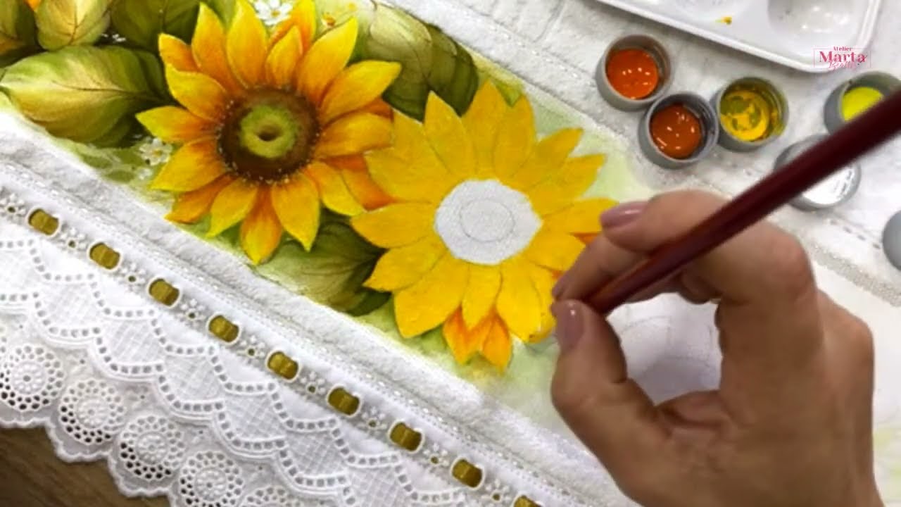 COMO PINTAR GIRASSOIS- CAFÉ COM ARTE #129