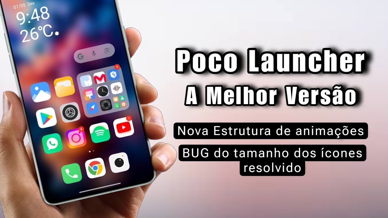 Finalmente 🙌🏾 - Poco Launcher - Nova Estrutura de Animação - Tamanho dos Ícones Resolvido - Lisa D+