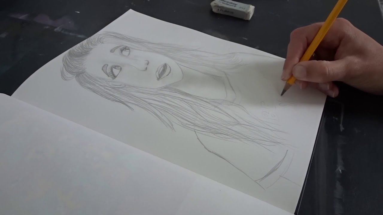 Portret tekenen met potlood