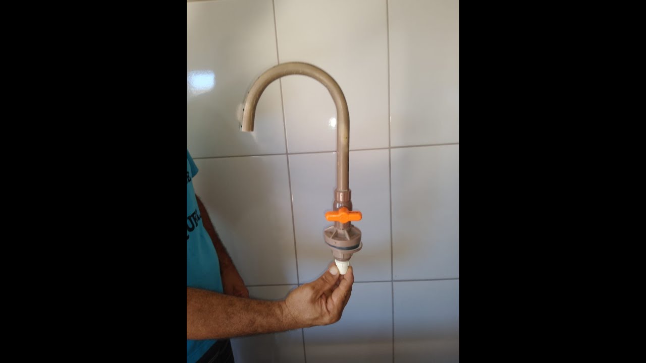 como fazer torneira de cano pvc