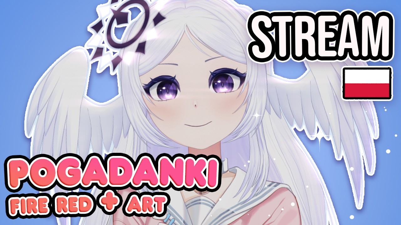 🟣 Weekend z CHATEM - Fire Red +Art【Stream】-  PL Vtuberka