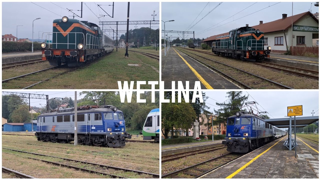 Zastępczy skład TLK Wetlina na wagonach SKPL w Jaśle
