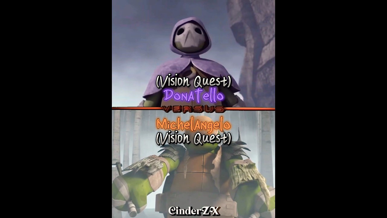 TMNT Donatello VS Michelangelo (Vision Quest) 👻 | TMNT 2012 