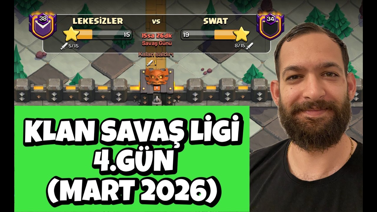 SON GAZ DEVAM ! KLAN SAVAŞ LİGİ 4.GÜN ! CLASH OF CLANS