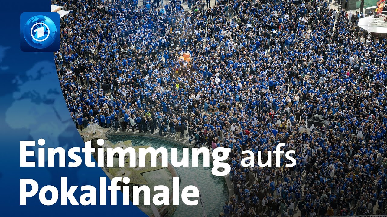 Einstimmung aufs Pokalfinale zwischen Arminia Bielefeld und VfB Stuttgart