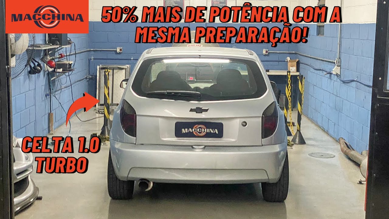 PREPARADOR COMPETENTE FAZ TODA DIFERENÇA! CELTA TURBO NO DINAMÔMETRO