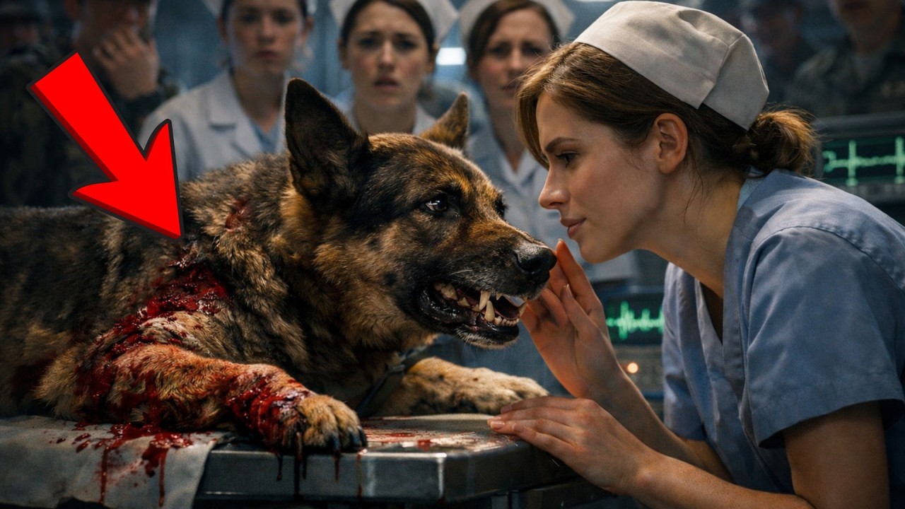 Ranny pies K9 SEAL odmówił leczenia — aż młoda pielęgniarka użyła tajnego kodu jednostki