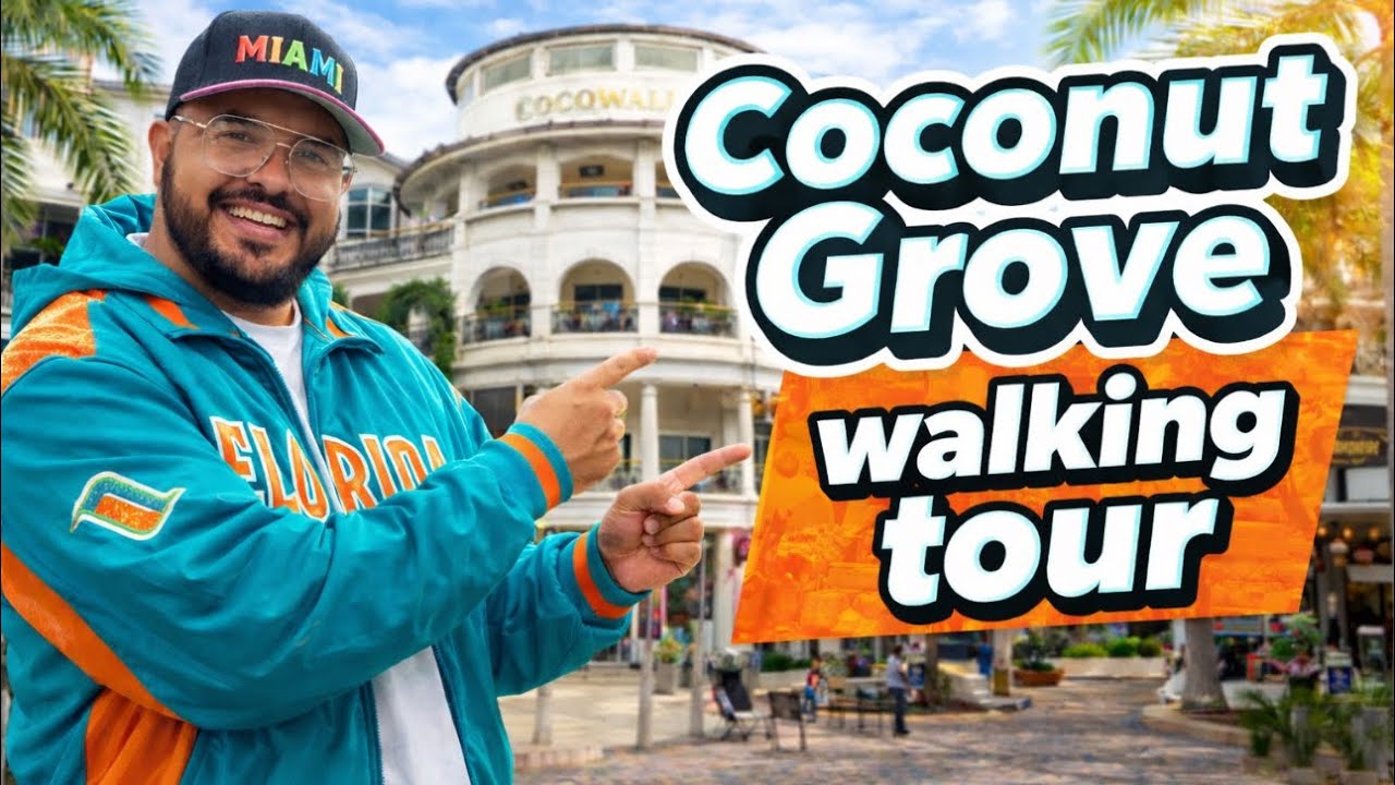 Coconut Grove Miami 🇺🇸 | Sunday Walking Tour 2026 4K 