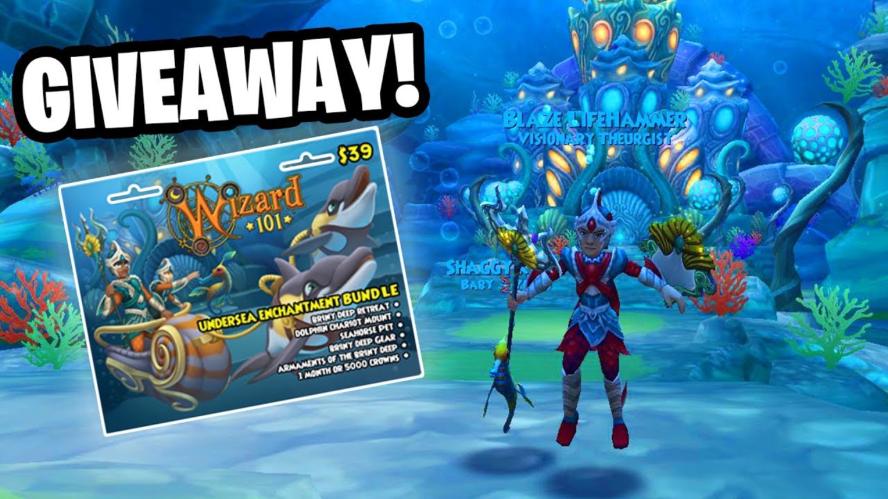 Wizard101: *НОВИНКА* Набор подводных зачарований и РОЗЫГРЫШ!