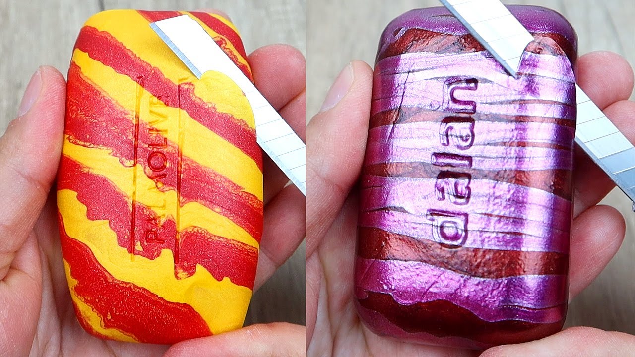 Relaxing Soap Cutting ASMR. Satisfying Soap and lipstick cutting. Corte de jabón - 839