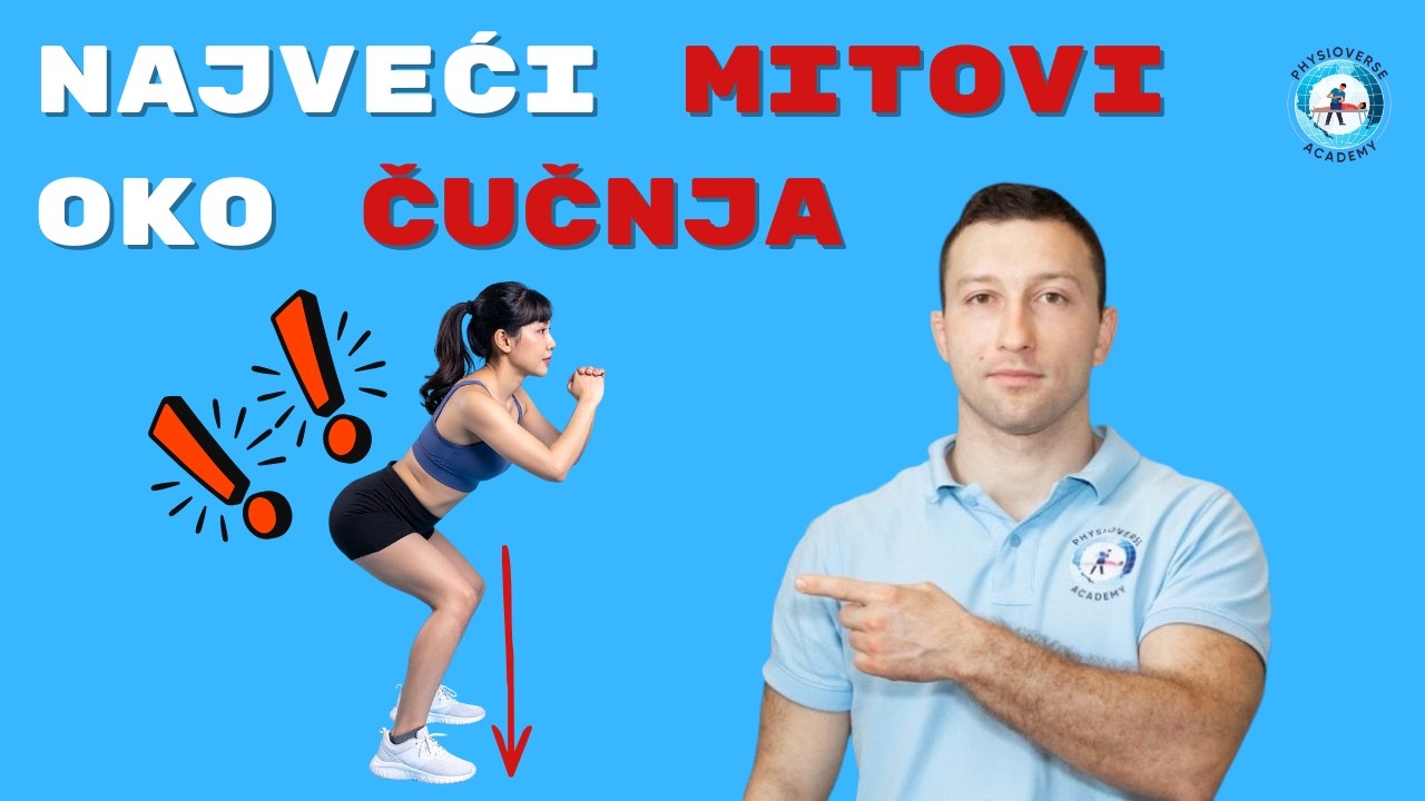 Koljena SMIJU prelaziti preko prstiju kod ČUČNJA | Physioverse Academy