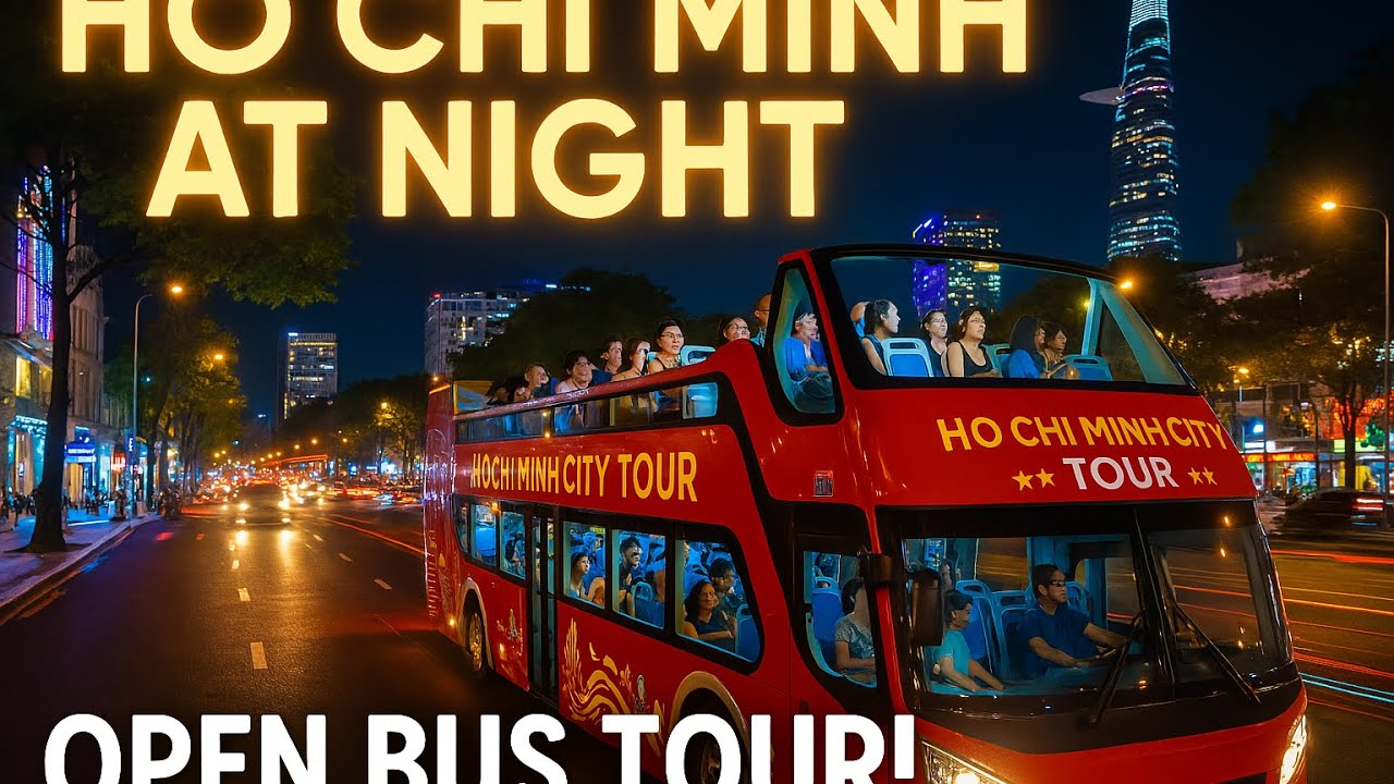 Ho Chi Minh City at Night | Open Bus Tour Experience You Can’t Miss!