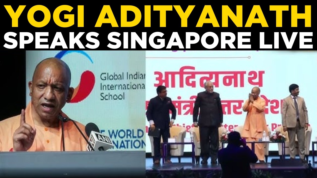 LIVE: Chief Minister Yogi Adityanath Engages Investors at UP Roadshow Singapore Event