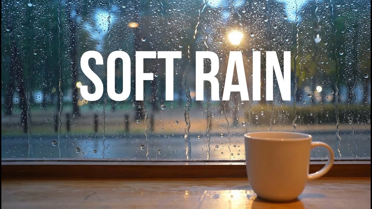Light Rain Sounds for Sleep | Soft Night Rain Ambience