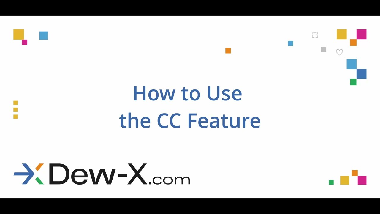 CC (Carbon Copy) of tasks in Dew-X