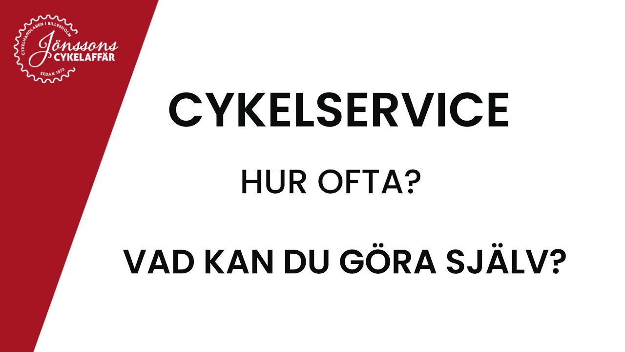 CYKELSERVICE | hur ofta? vad kan man göra själv?