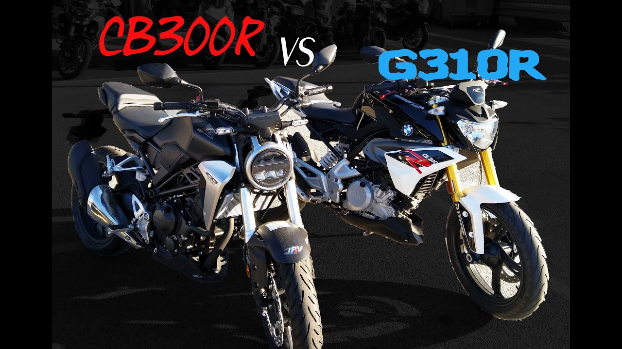 Essai (avec Sandra) comparatif Honda cb300r vs Bmw g310r // Loin d'êtres identiques!!