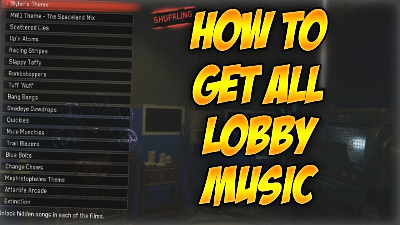 HOW TO GET ALL THE LOBBY MUSIC IN INFINITE WARFARE ZOMBIES