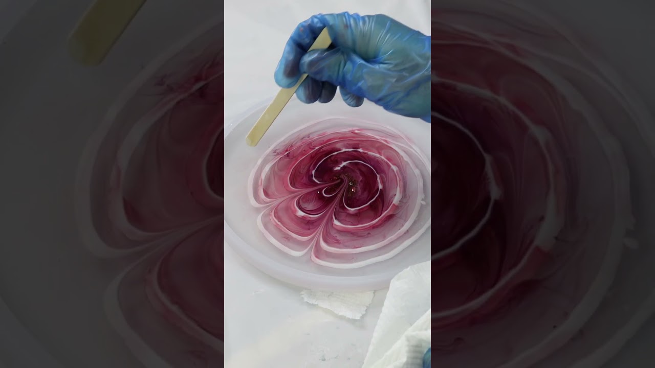 3D resin bloom with Alcohol Inks #resin #alcoholink #resincoasters #resincrafts