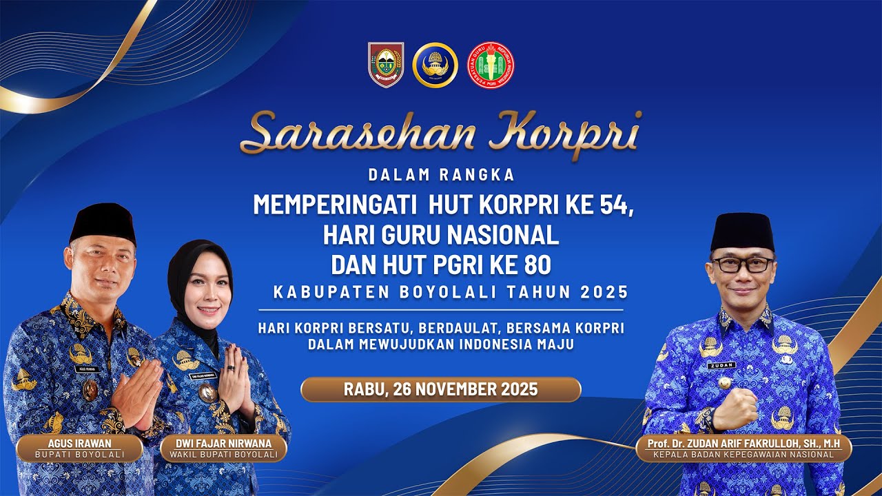 LIVE 🔴 SARASEHAN KOPRI - DALAM RANGKA HUT KORPRI KE 54, HARI GURU NASIONAL DAN HUT PGRI KE 80