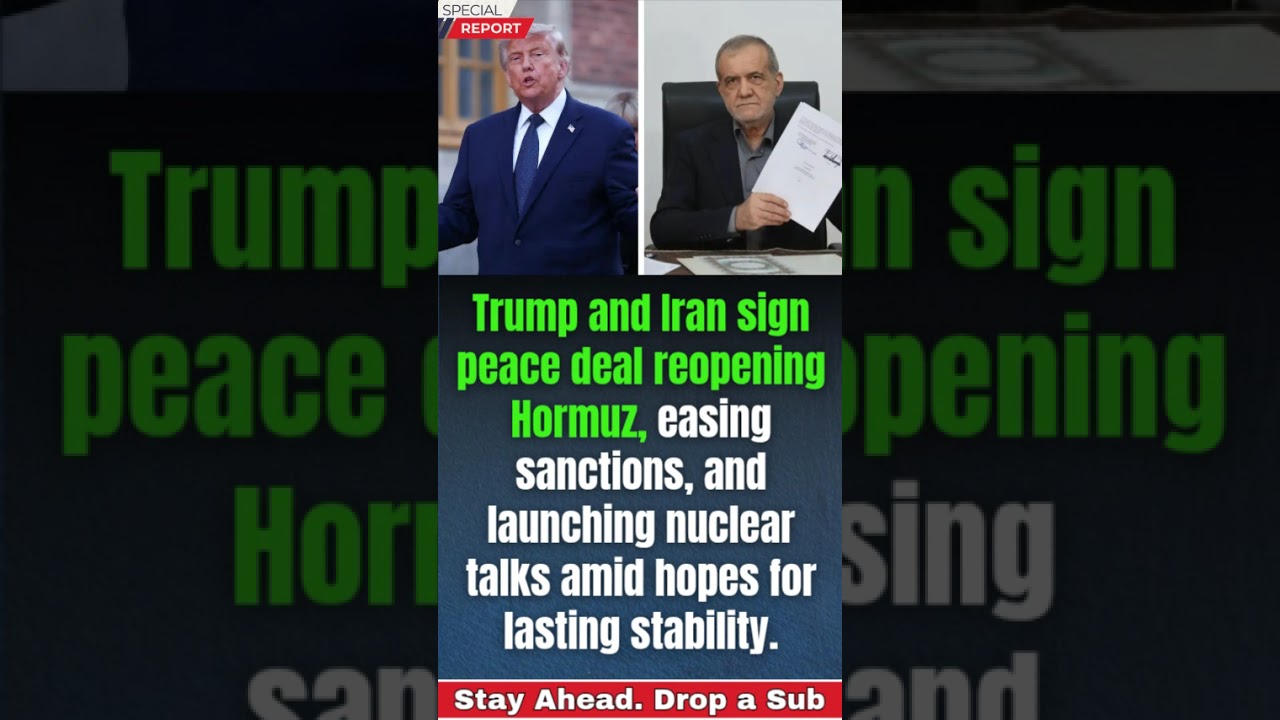 Trump and Iran Sign Historic Peace Deal: Strait of Hormuz Reopens, Sanctions Eased