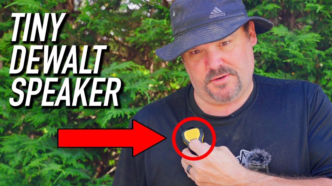 DeWalt's Pocket-sized Speaker: Is it good?  || Dr Decks