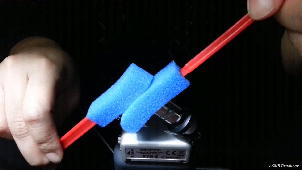 Rough ASMR! Sponges on Sponges Microphone Brushing