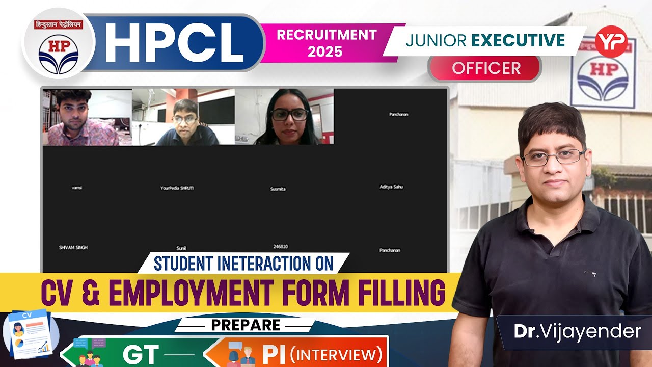 Common queries related to CV & Employment form of HPCL Officer & JEO | GT & Interview Preparation