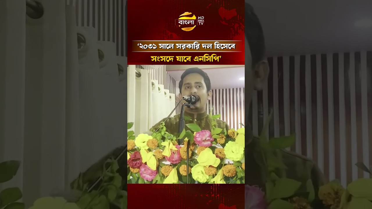 ২০৩১ সালে সরকারি দল হিসেবেই সংসদে যাবে এনসিপি : সারজিস আলম  #sarjisalam #banglatv