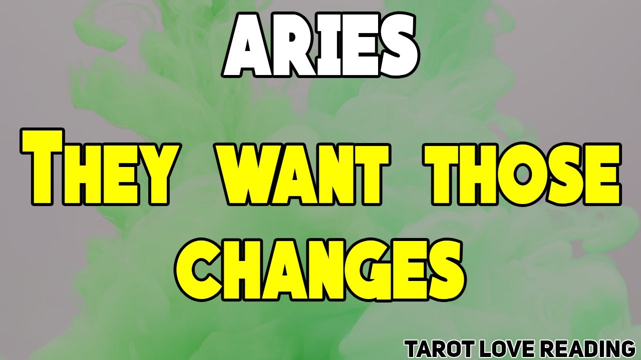 ARIES They want those changes, October 2021 Tarot Love Reading