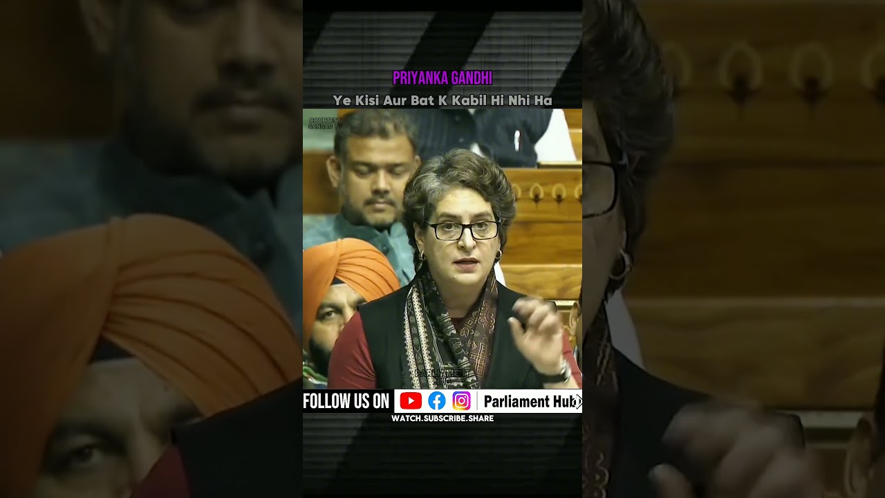 watch most powerful speech of priyanka gandhi in parliament#shorts #politics#viral