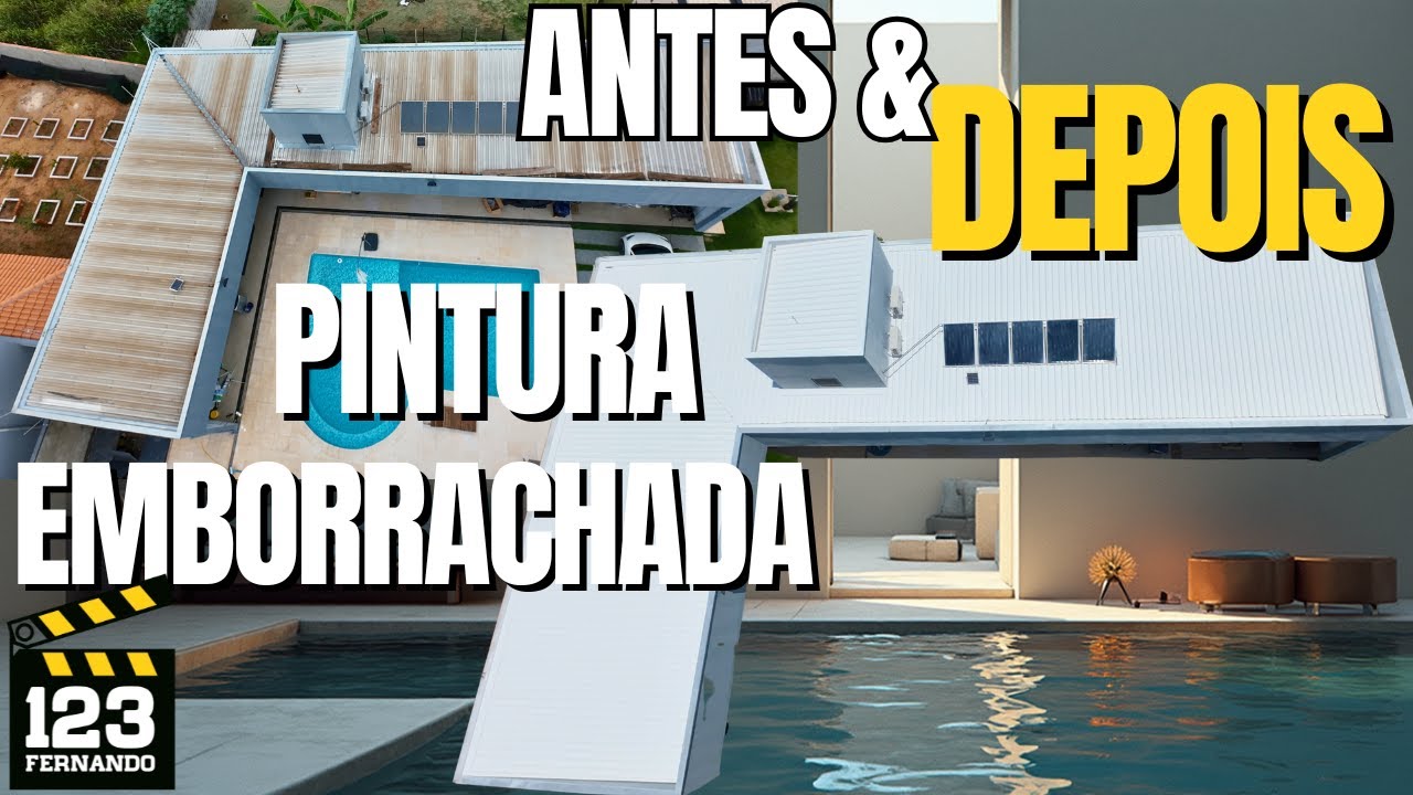 PINTURA AIRLESS NO TELHADO METÁLICO GALVANIZADO COM TINTA EMBORRACHADA DECOR COLORS #123fernando