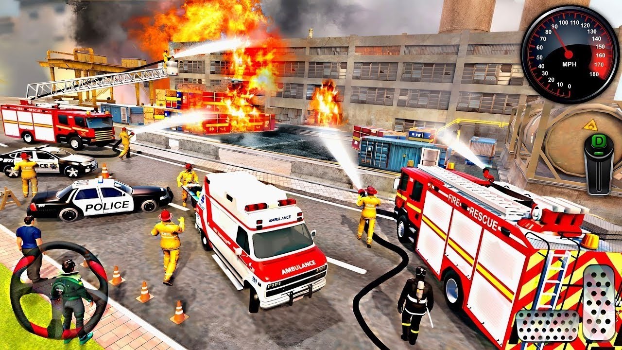 🔥 Fire Truck Rescue Simulator 2025 &ndash; City Emergency 911 Firefighter Android Gameplay#2