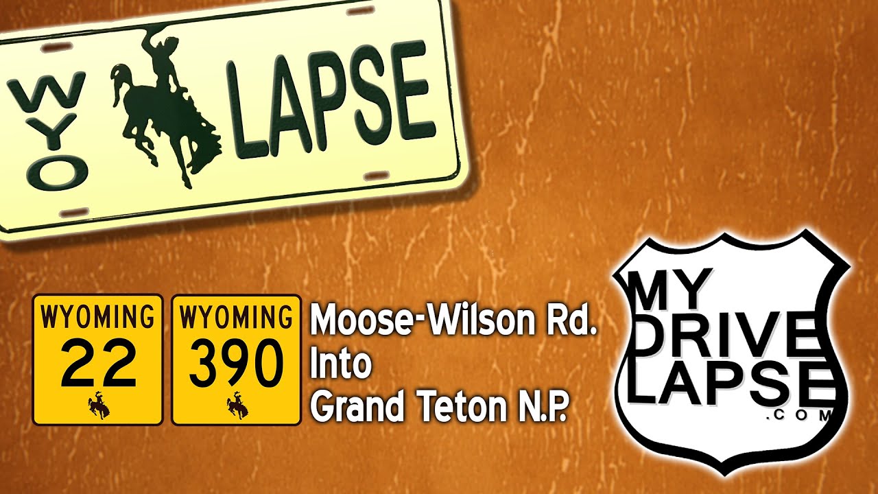 The Drive into Grand Teton National Park on Moose-Wilson Road
