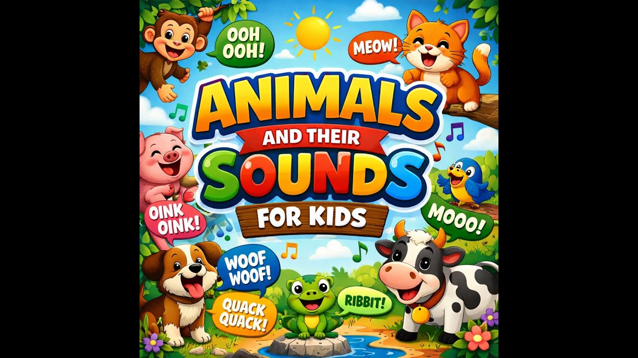 Animals and Their Sounds for Kids 🐮🐶🐷 Fun Learning Animal Sounds | Kids Learn