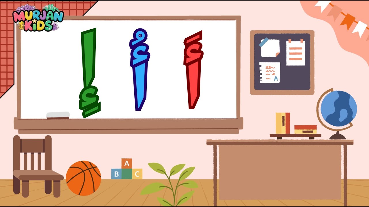 تعلم الحروف العربية للأطفال |كتابة و قراءة حرف الألف أ Learn Arabic letters-Write & Read Alef Letter