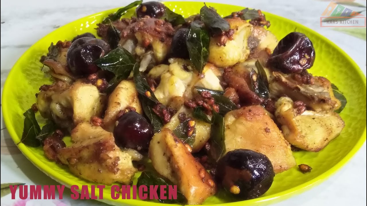 Easy Chicken Uppu Kari Recipe with only 3 Ingredients | Yummy Salt Chicken | Salty Chicken Stir Fry