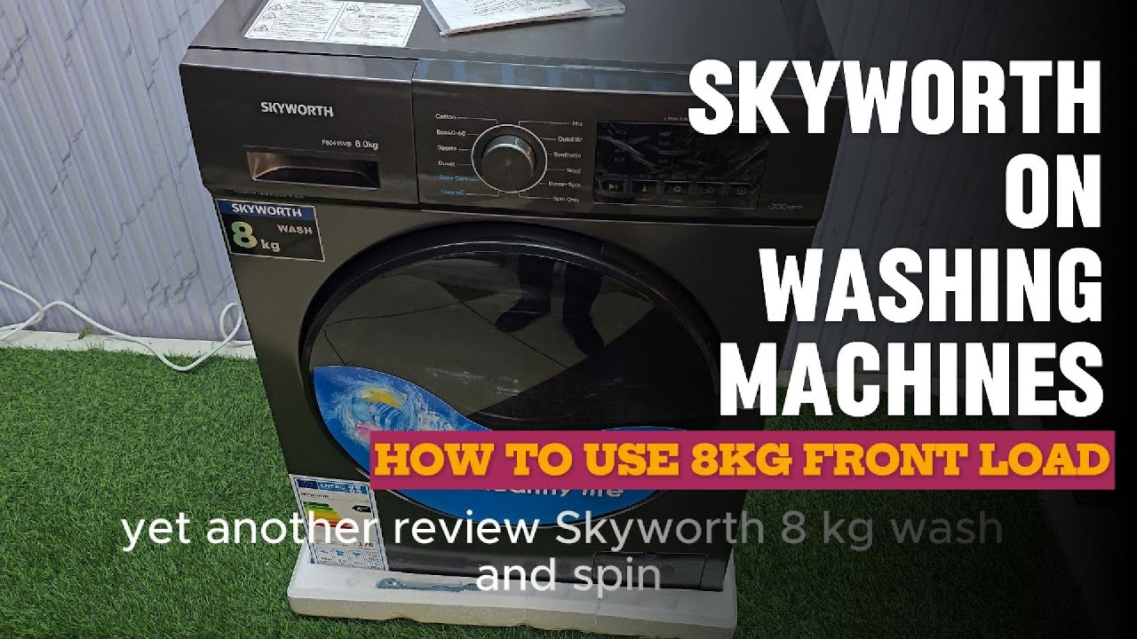 Skyworth F80415VB Front Load Washing Machine (8kg, Automatic Washer)