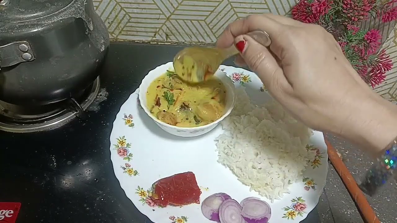 पंजाबी कढ़ी चावल#viralvideo #orangevegetable एक बार जरूर देखें#