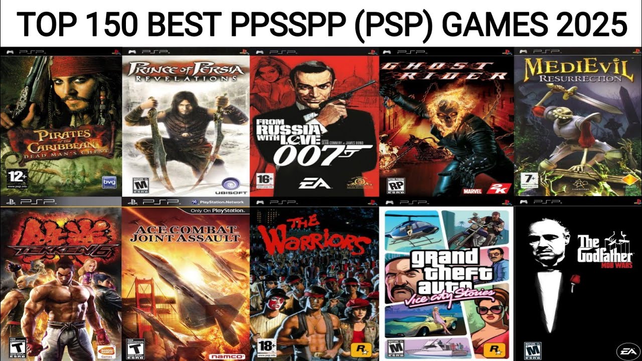 Top 150 Game Ppsspp Terbaik 2025 | Game PSP Terbaik | Emulator PSP Android
